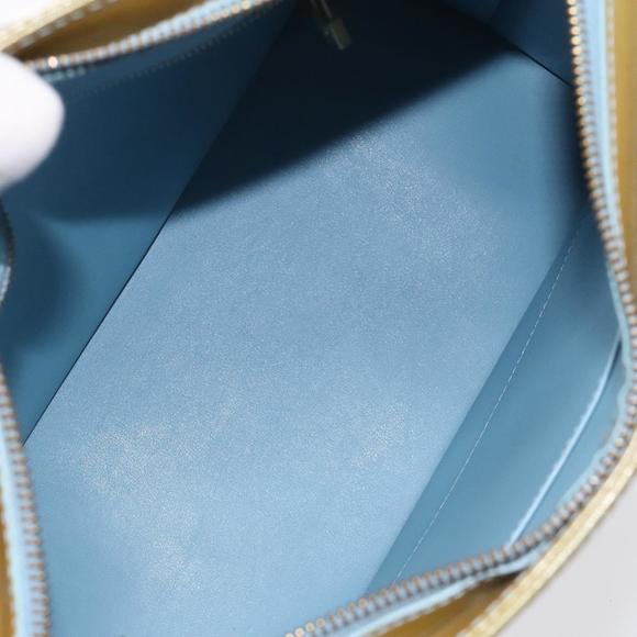 LOUIS VUITTON Monogram Vernis Houston Hand Bag Baby Blue M91005 LV Auth 115153 - Picture 11 of 16
